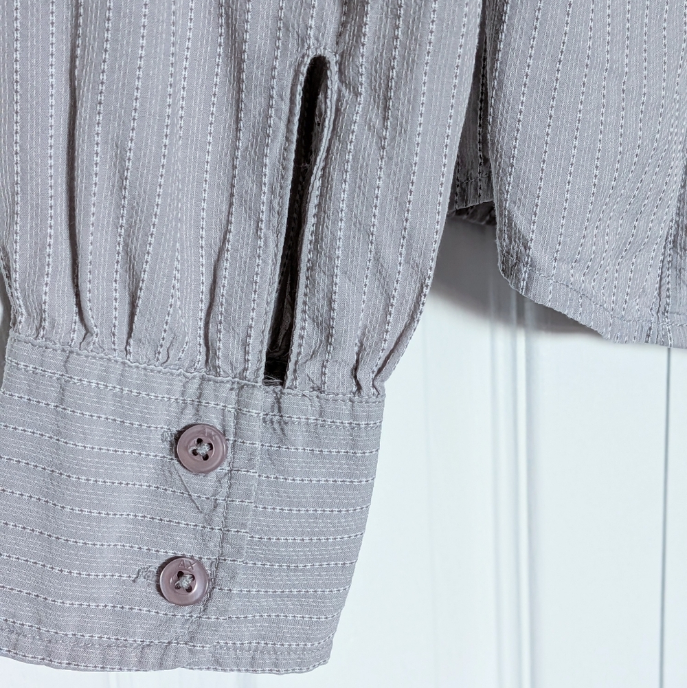 Fall Cotton Long Sleeve Blouse, XS